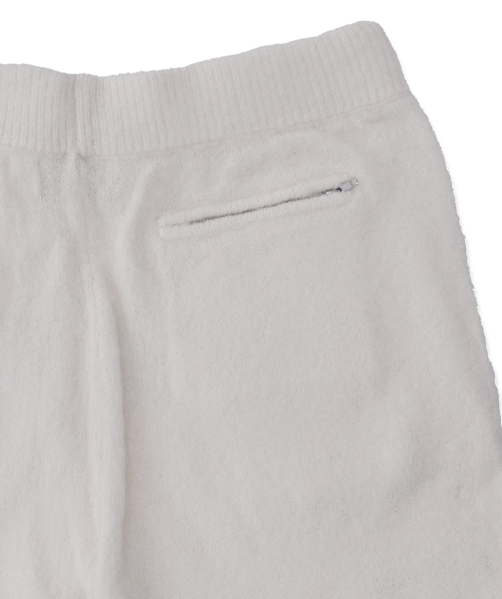 Cream & Orange Mohair Blend Shorts – Unisex
