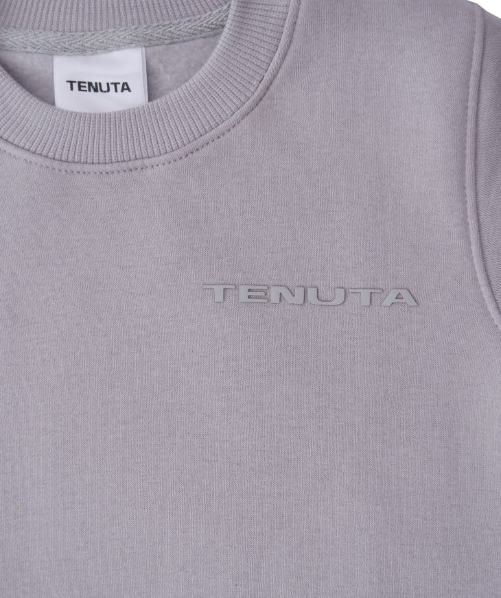 Grey French Terry Tracksuit Jumper – Kid's