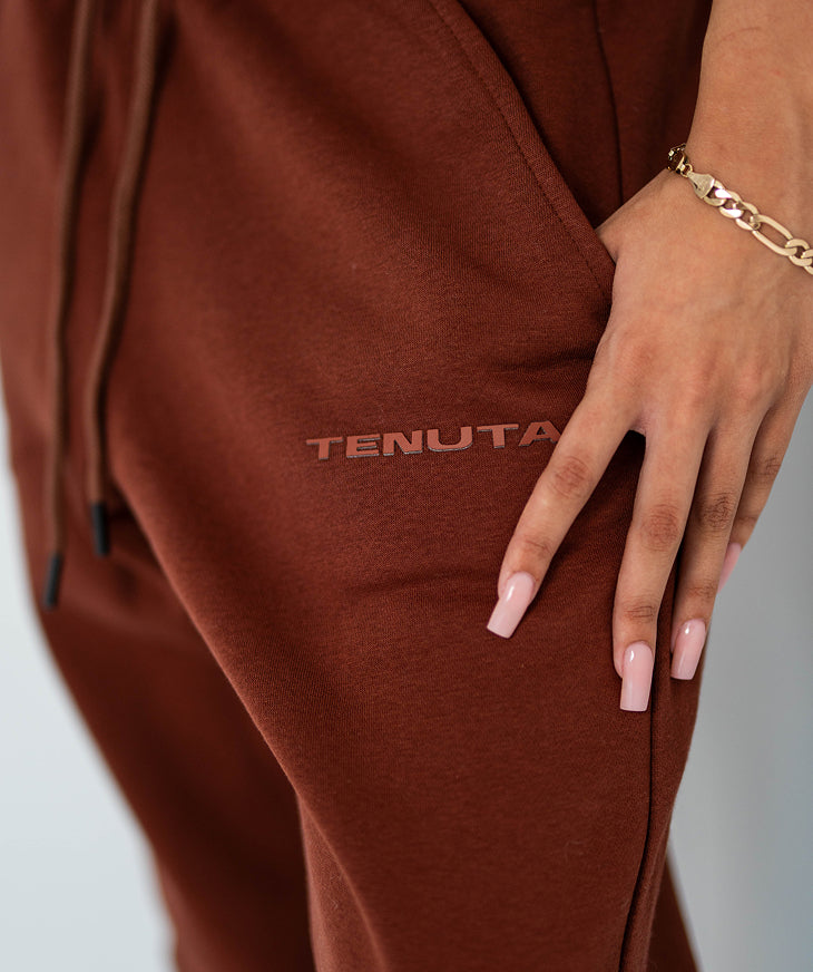 Brown French Terry Flared Bottoms – Women’s