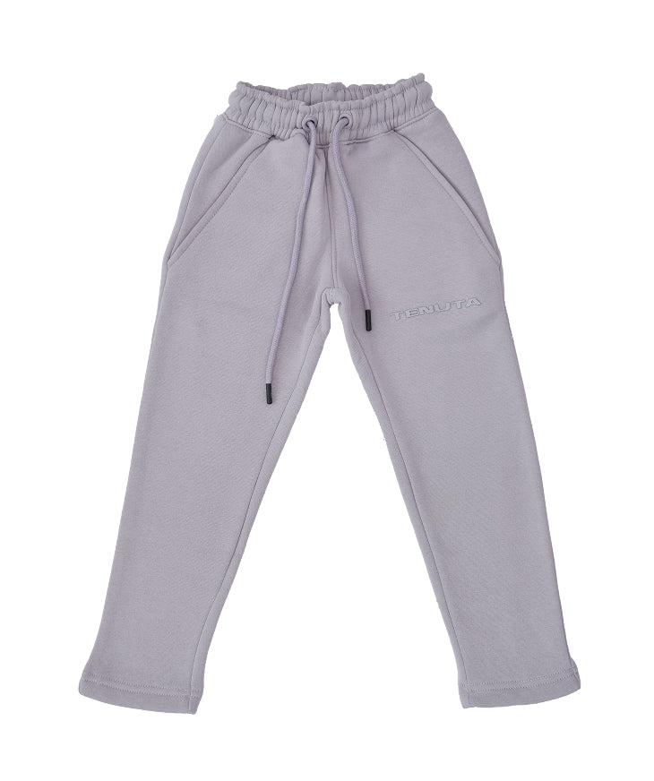 Grey French Terry Tracksuit Bottoms – Kid’s