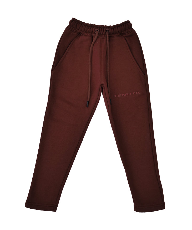 Brown French Terry Tracksuit Bottoms – Kid’s