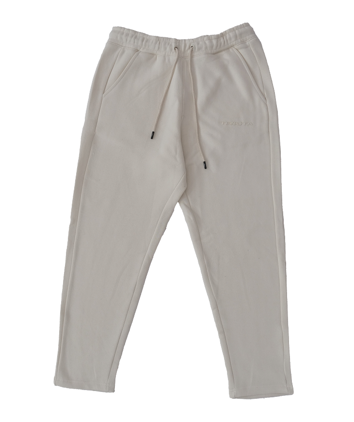 Cream French Terry Tracksuit Bottoms – Men’s