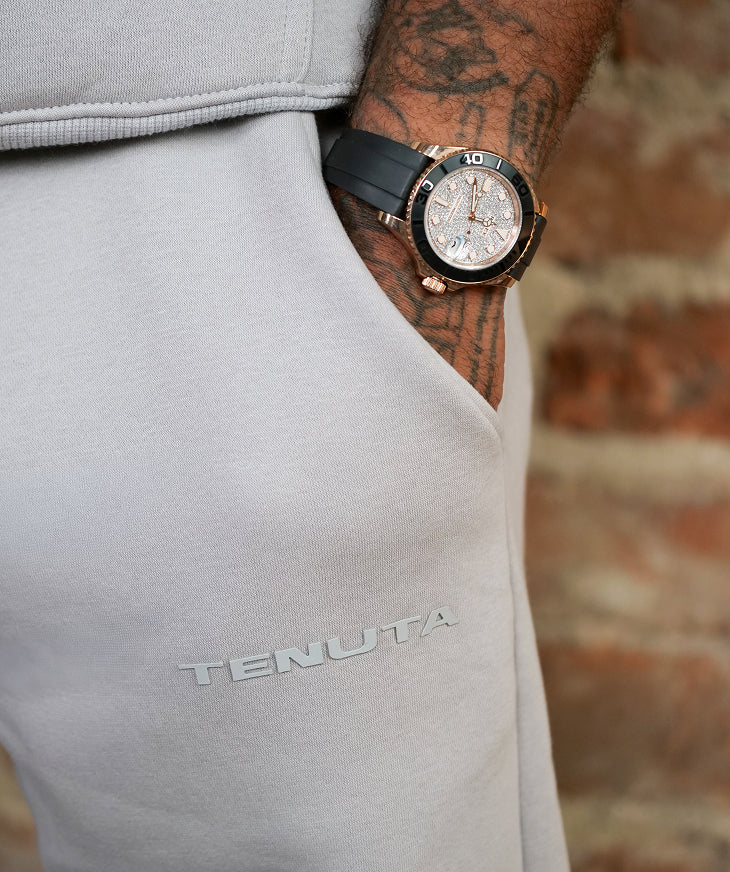 Grey French Terry Tracksuit Hoodie – Men’s