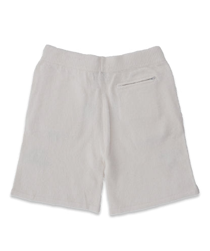 Cream & Orange Mohair Blend Shorts – Unisex