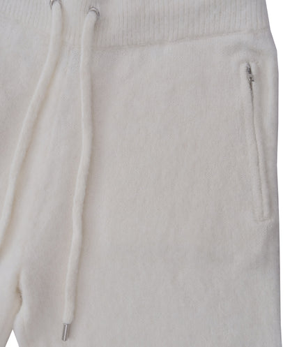 Cream & Orange Mohair Blend Shorts – Unisex