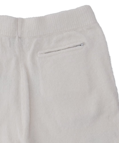 Cream & Orange Mohair Blend Shorts – Unisex