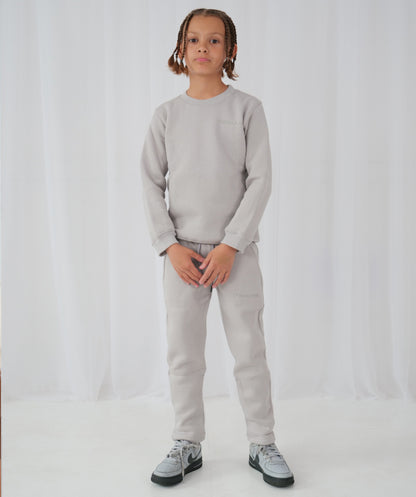Grey French Terry Tracksuit Bottoms – Kid’s