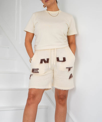Cream French Terry Tee – Women’s