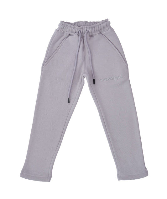 Grey French Terry Tracksuit Bottoms – Kid’s