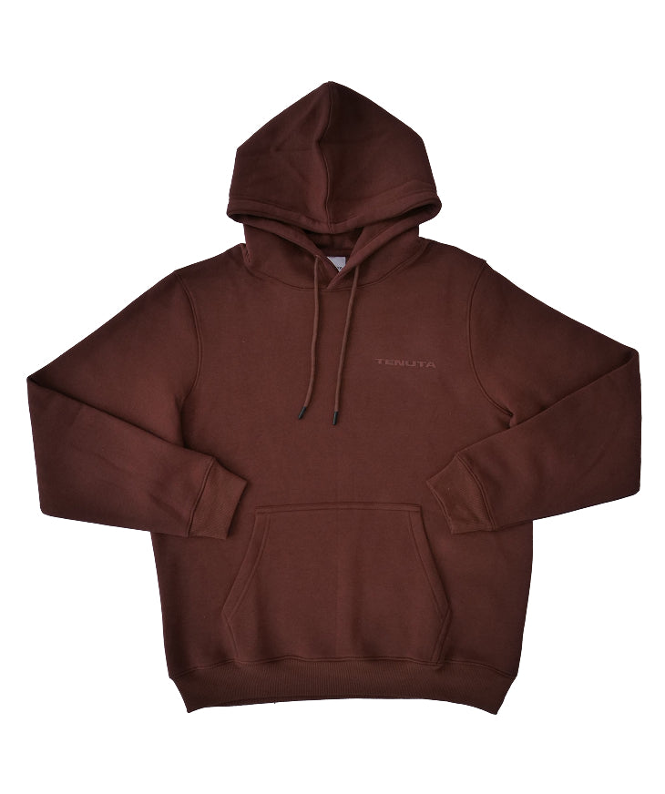 Brown French Terry Tracksuit Hoodie – Men's