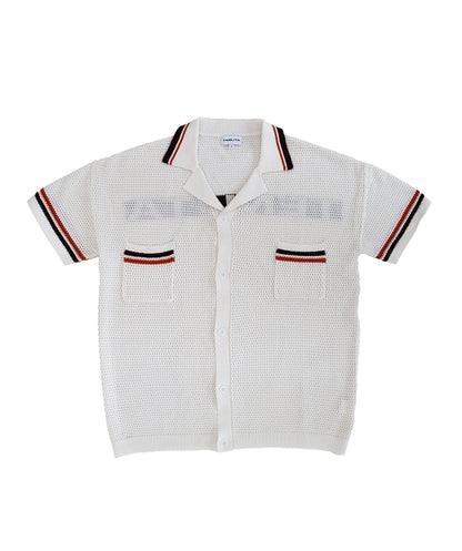 White orange and brown  short & shirt set