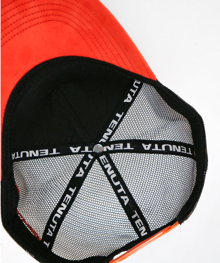 Tenuta trucker corduroy and velvet - Black and orange