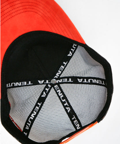 Tenuta trucker corduroy and velvet - Black and orange