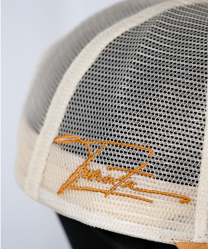 Tenuta trucker corduroy and velvet - Cream and brown