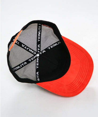 Tenuta trucker corduroy and velvet - Black and orange