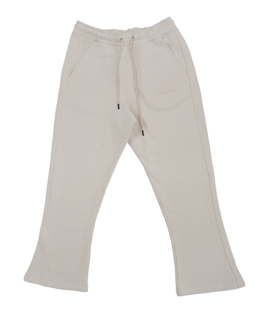 Cream French Terry Flared Bottoms – Women’s