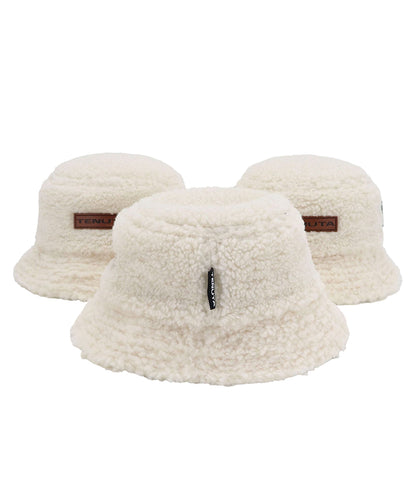 Fur bucket hat - cream - unisex