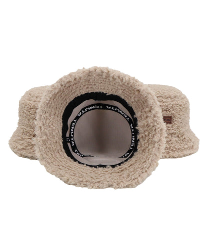 Fur bucket hat - brown - unisex