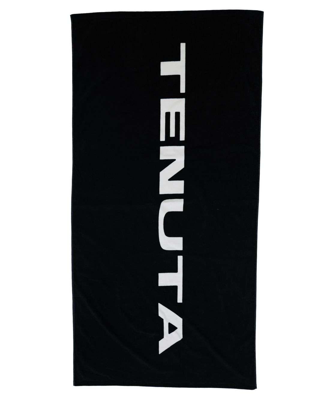 Tenuta beach towel - Black with white logo