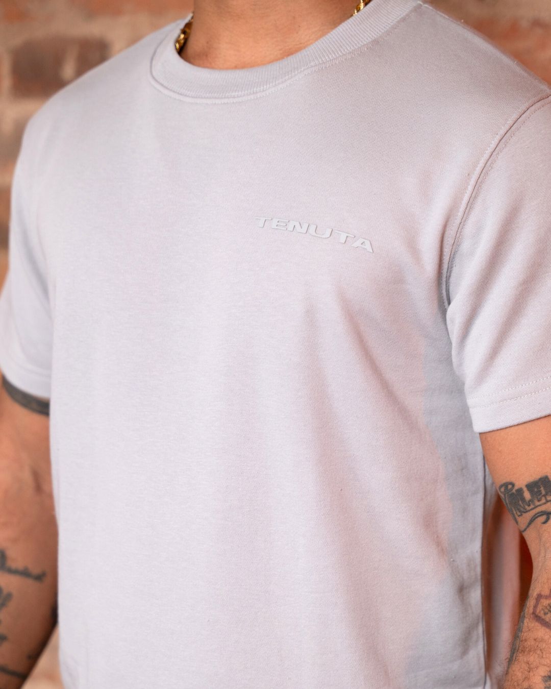Grey French Terry Tee – Men’s