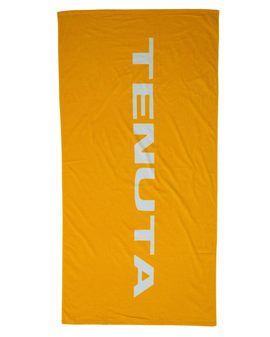 Tenuta beach towel - Orange with white Tenuta logo