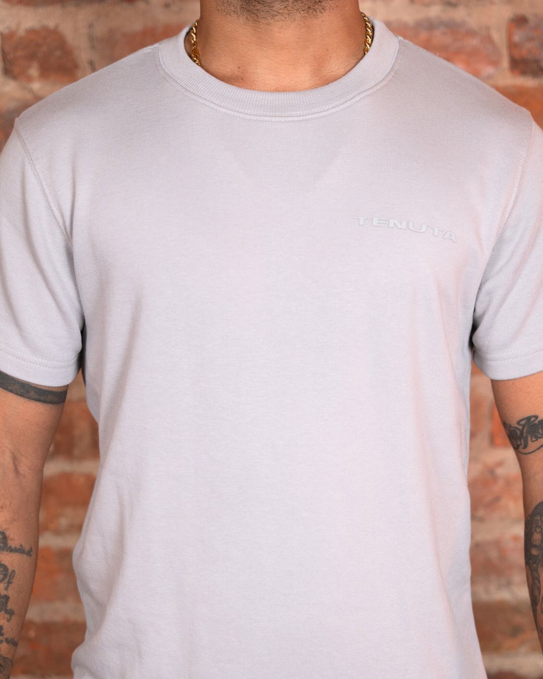 Grey French Terry Tee – Men’s