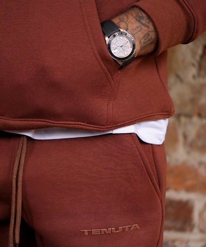 Brown French Terry Tracksuit Bottoms – Men’s