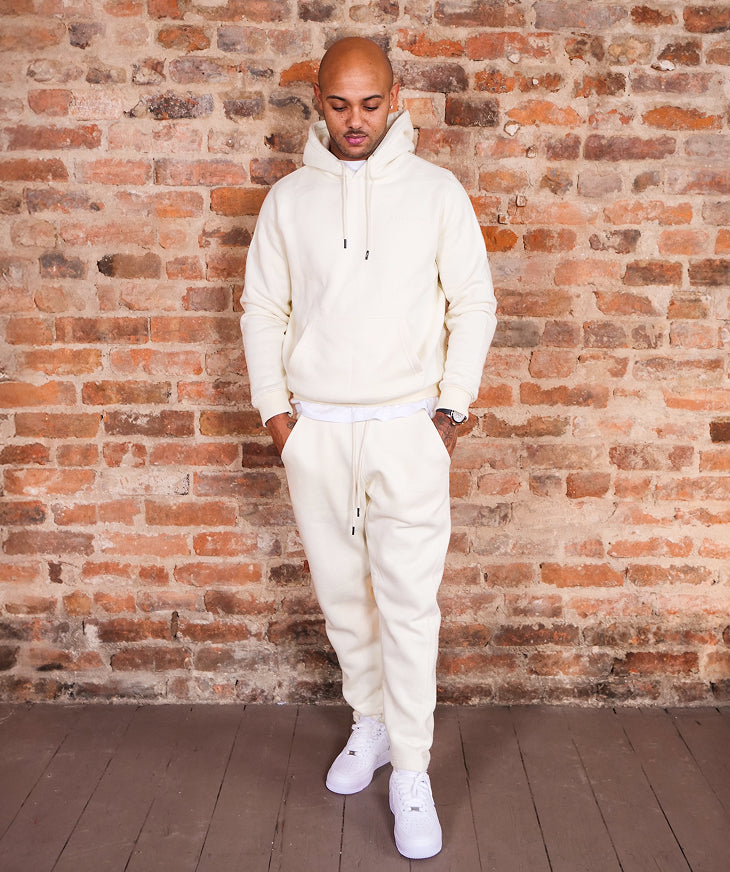 Cream French Terry Tracksuit Bottoms – Men’s
